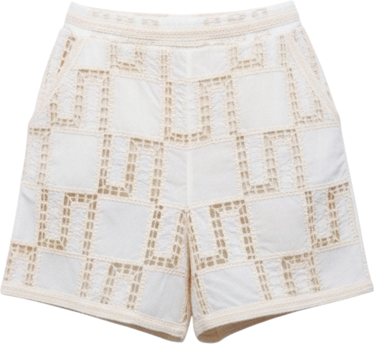 Women's Embroidered Mini Shorts