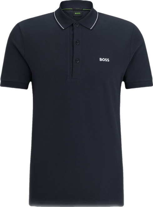 Boss by  Men's Tonal Logo Slim-Fit Polo Shirt