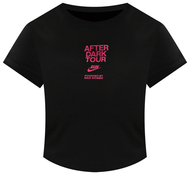 Nike After Dark Tour Women's Slim Short-Sleeve Cropped T-Shirt