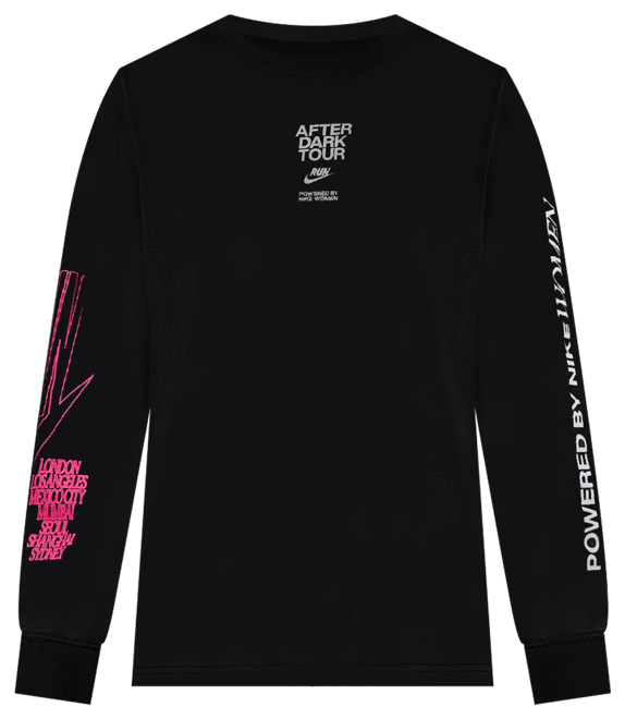 Nike After Dark Tour Women's Oversized Long-Sleeve Graphic T-Shirt