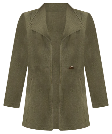 Luisa Felted Wool Coat in Olive
