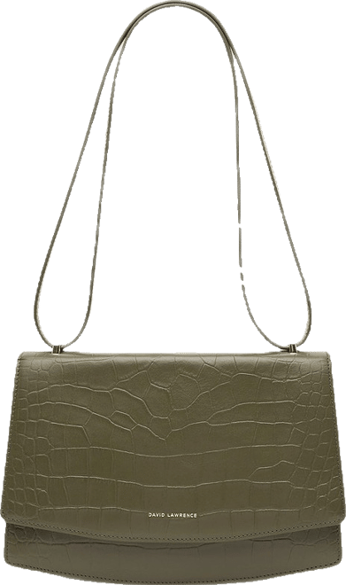 Hadley Textured Leather Bag in Olive