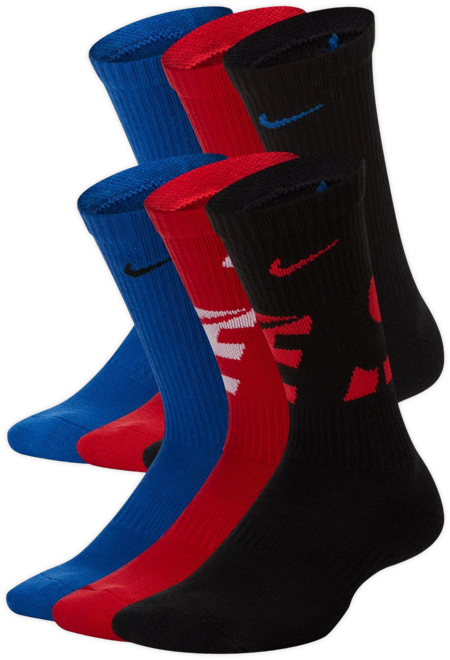 Nike Everyday Calcetines largos con amortiguación para niños (6 pares)