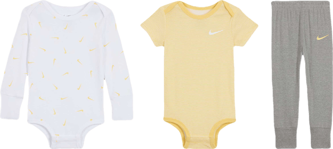 Nike Baby Essentials Baby (12-24M) 3-Piece Bodysuits and Pants Set