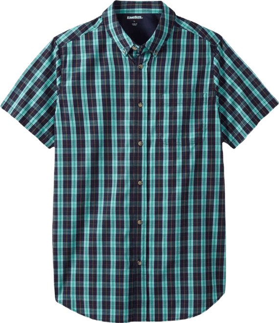 Big & Tall Short Sleeve Wrinkle-Free Sport Shirt