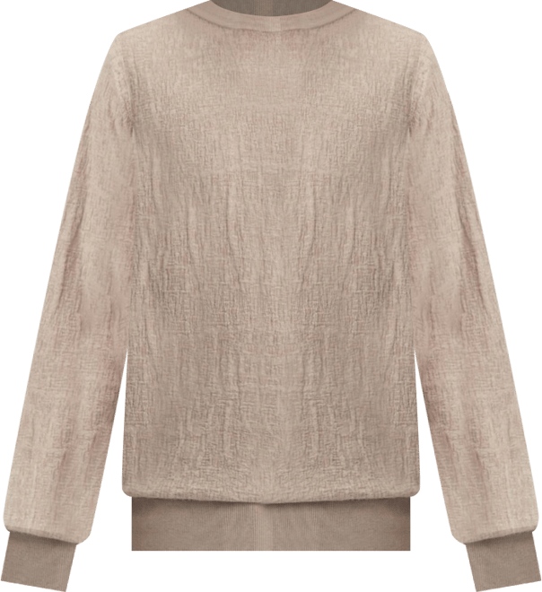 Men's Lightweight Silk Cashmere Textured Sweater