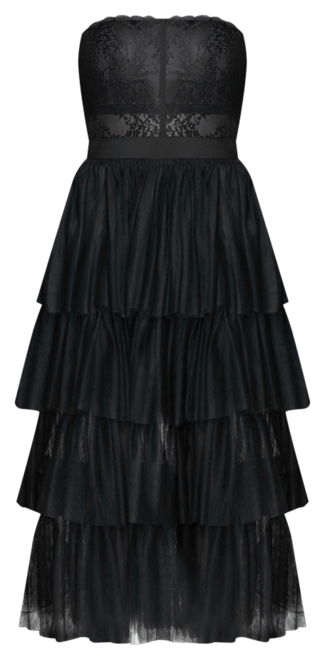 Women's Tulle Corset Midi Dress