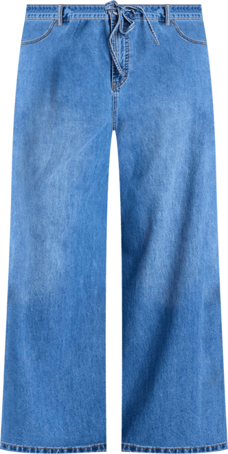 Women's Loose Drawstring Waist Jean