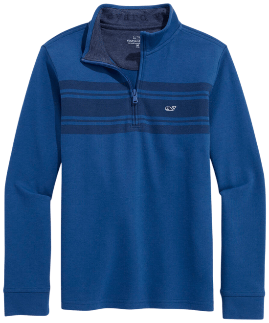 Boys' Striped Saltwater Quarter-Zip