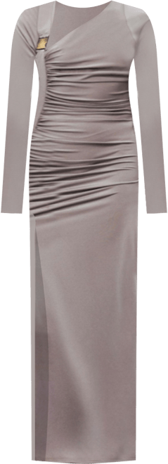 Women's Metal Buckle Detailed Maxi Dress