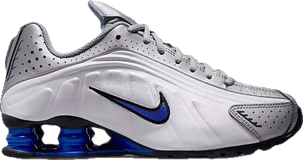 国内配送 NIKE SHOX R4 WHITE/LLIC SILVER-RACER BLUE Nike Shox R4 White Metallic Silver Racer Blue HQ1988-100