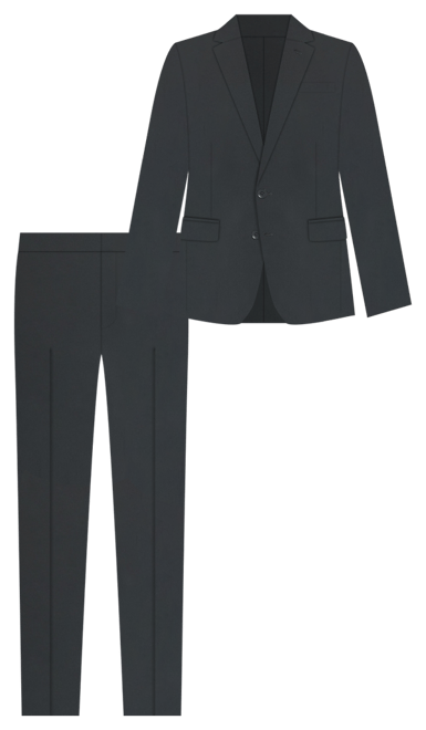 Big Boys Slim Fit 2 Piece Stretch Suit