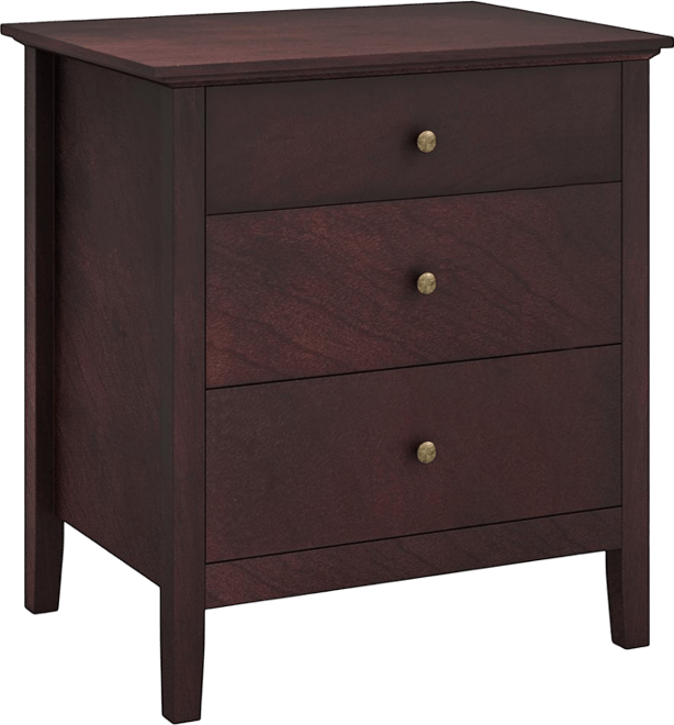 3 Drawers Nightstand Beside End Side Table Accent Table