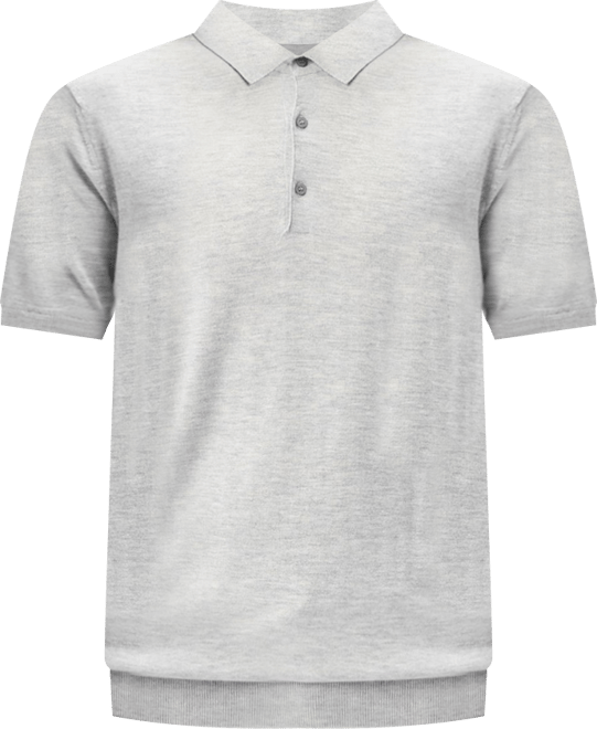 Men's Cashmere Silk Polo Shirt
