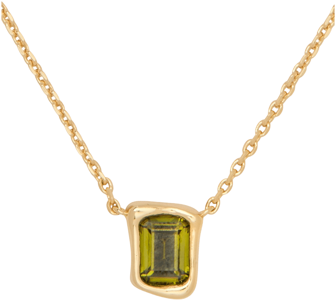 Cubic Zirconia Pendant Necklace, 16" + 3" extender