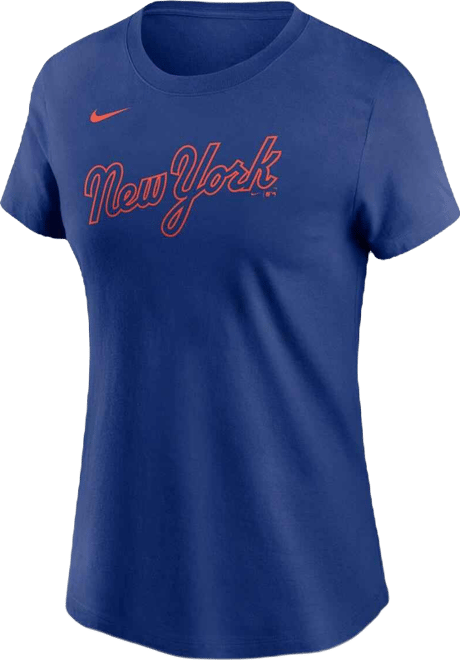 Women's Francisco Lindor Royal New York Mets Fuse Name Number T-Shirt