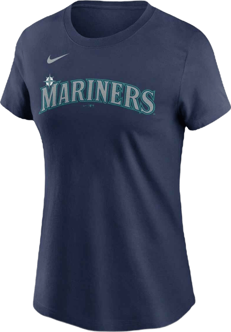 Women's Randy Arozarena Navy Seattle Mariners Fuse Name Number T-Shirt