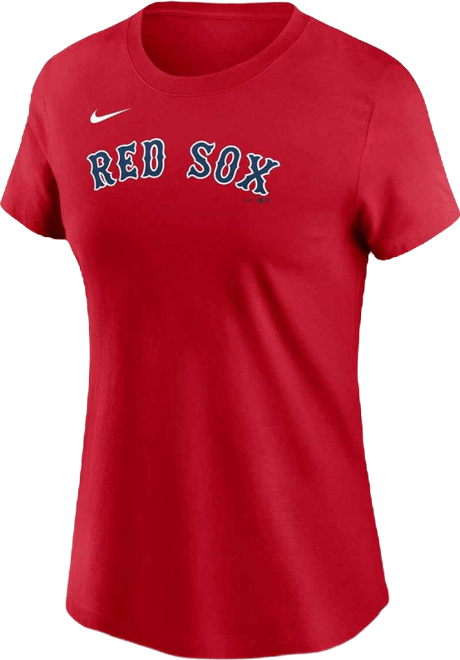 Women's Walker Buehler Red Boston Red Sox Fuse Name Number T-Shirt