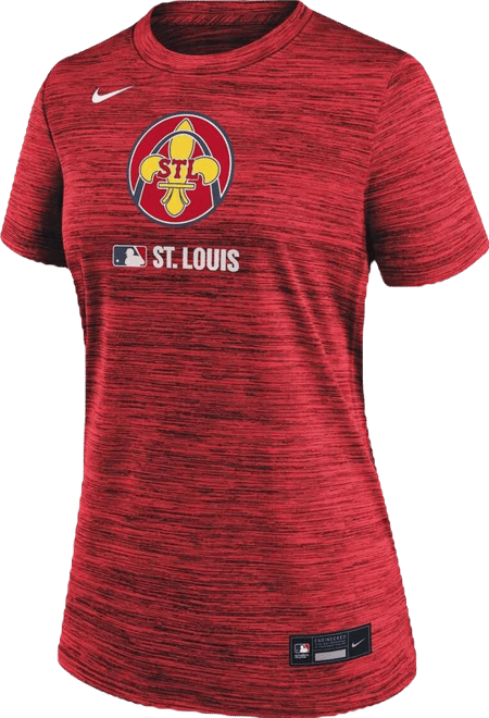 Women's Red St. Louis Cardinals Authentic Collection City Connect Velocity Performance T-Shirt
