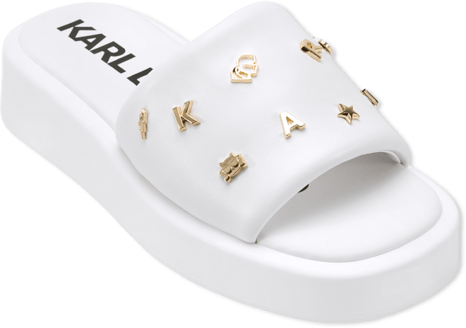 Karl Lagerfeld Paris☆デボラ 装飾スニーカーミュール KARL LAGERFELD PARIS Women's Opal Studded Sandals - Macy's