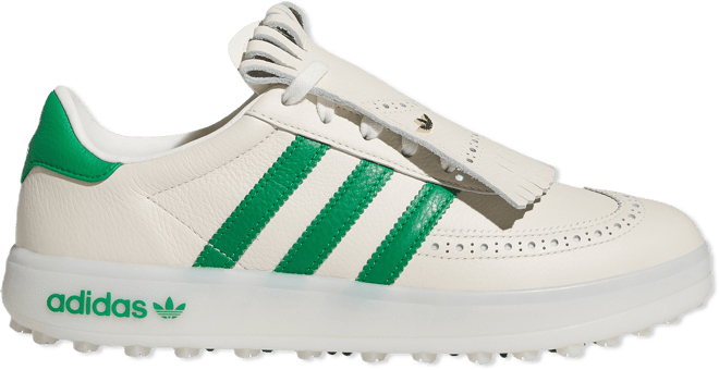 adidas CourseCup Spikeless Golf Shoes Chalk White/Green/Almost