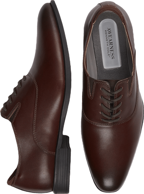 Awearness Kenneth Cole Chillflex Leather Dress Oxfords, Brown | Dress Shoes  | Men's Wearhouse