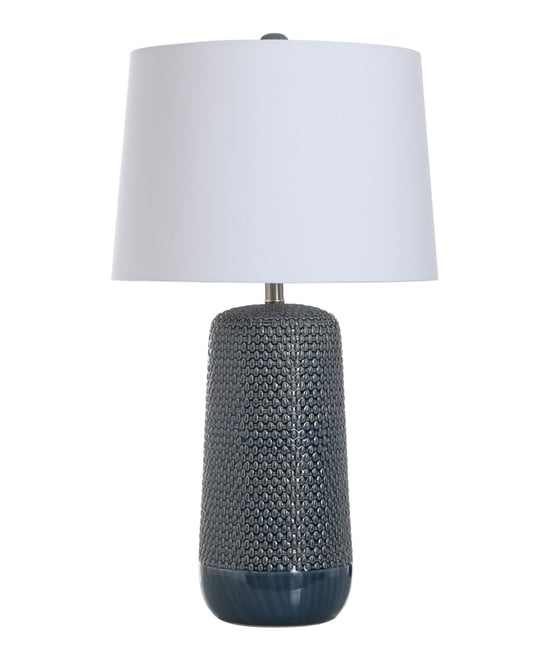 StyleCraft Home Collection 30" Galey Woven Wicker Ceramic Table Lamp