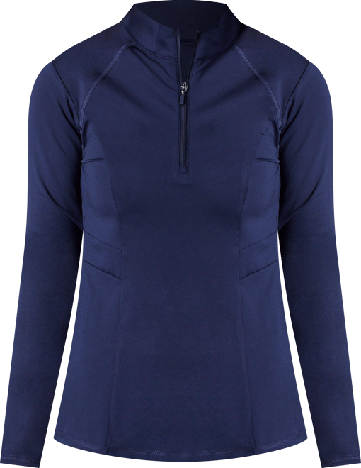 PGA Tour Womens Active 1/4 Zip Long Sleeve Top