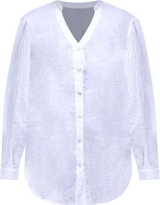 J Valdi Womens Long Sleeve Big Breeze Coverup Shirt