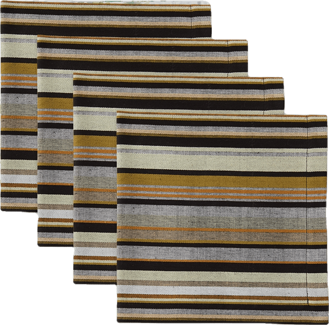 Ashland Strip Set of 4 Napkins, 8.25" x 8.25"