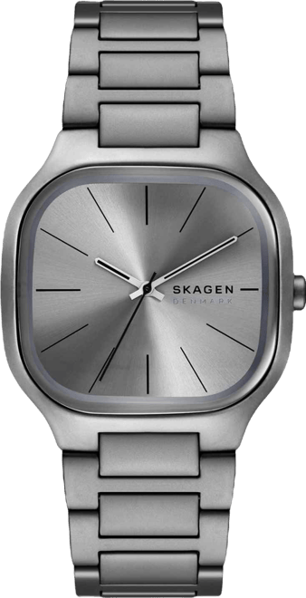 Men's Mellem Quartz Three-Hand Gray Stainless Steel Watch, 40mm