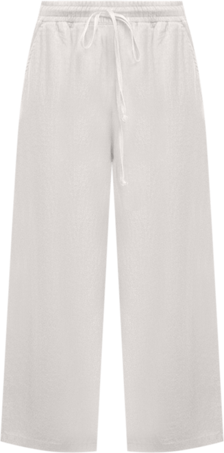 Pull-On Wide-Leg Pants