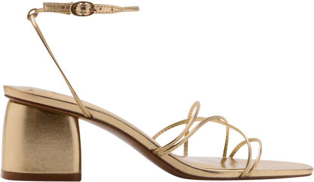 Women's Crossed Strap Heeled Sandals