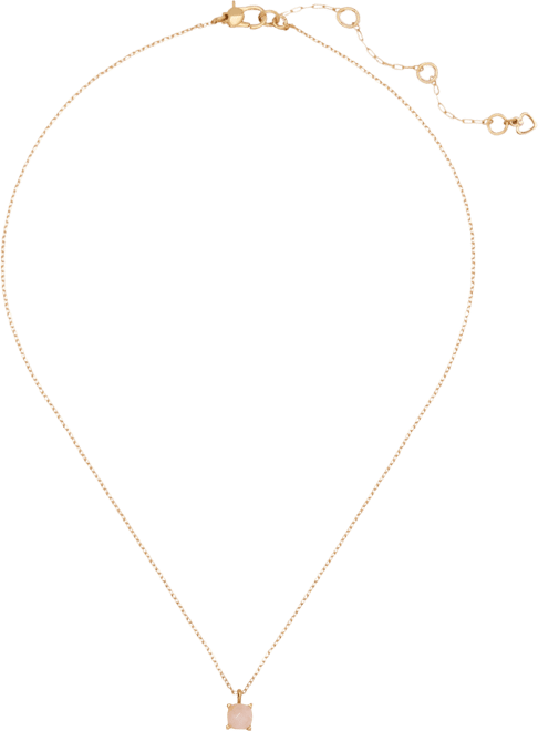 Gold-Tone Cubic Zirconia Pendant Necklace, 16" + 3" extender