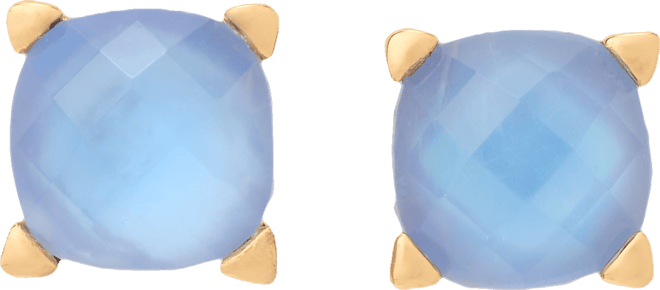 Gold-Tone Color Cubic Zirconia Stud Earrings