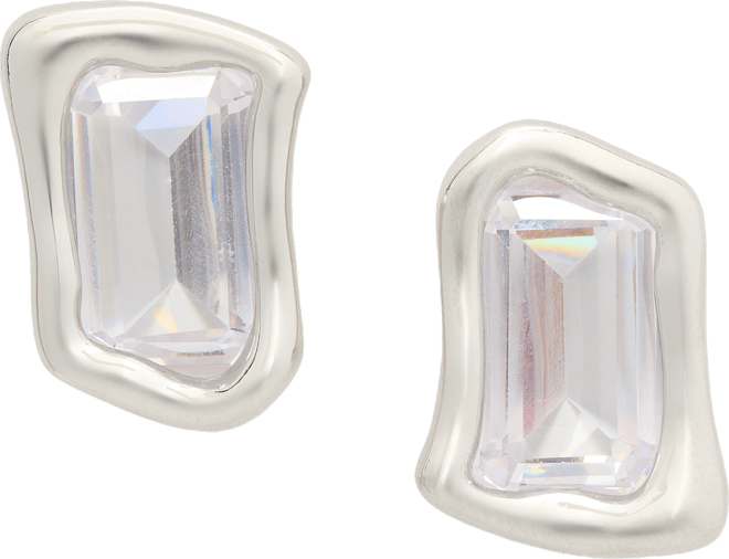 Cubic Zirconia Statement Stud Earrings