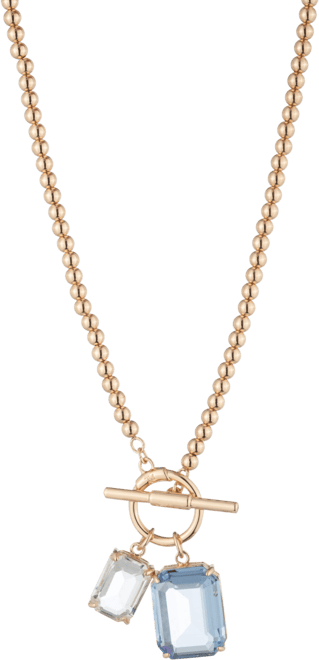 【Lauren Ralph Lauren】ネックレス Beaded Logo Necklace送料込 Lauren Ralph Lauren Gold-Tone Logo Beaded 17