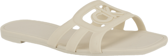 Women's Yoana Logo Slip-On Jelly Flat Sandals