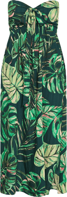 Plus Size Peta Palm Maxi Dress