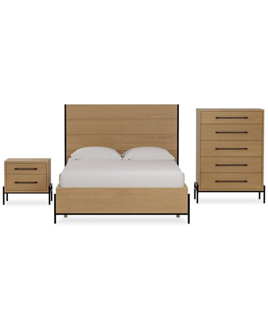 Linstead 3-Pc. Full Panel Set (Bed, Chest & Nightstand), Created for Macy's