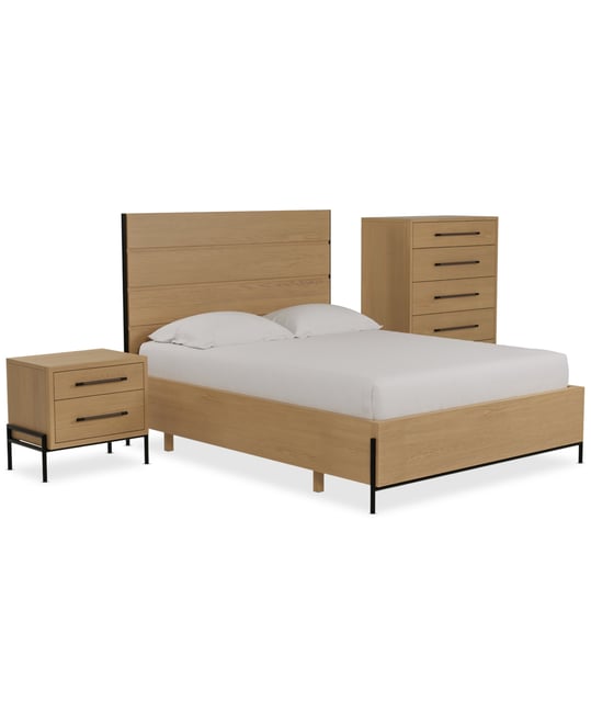 Linstead 3-Pc. California King Panel Set (Bed, Chest & Nightstand), Created for Macy's
