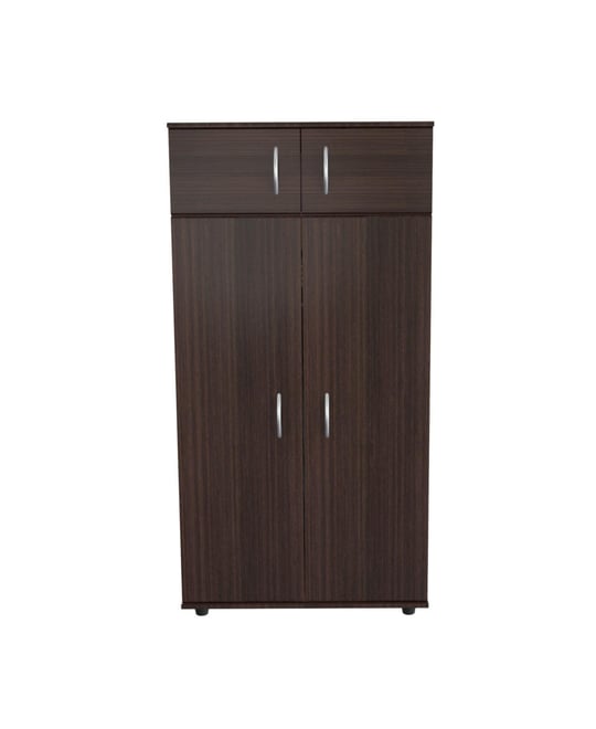 Stylish Melamine Dresser with Mirrored Accents and Spacious Storage