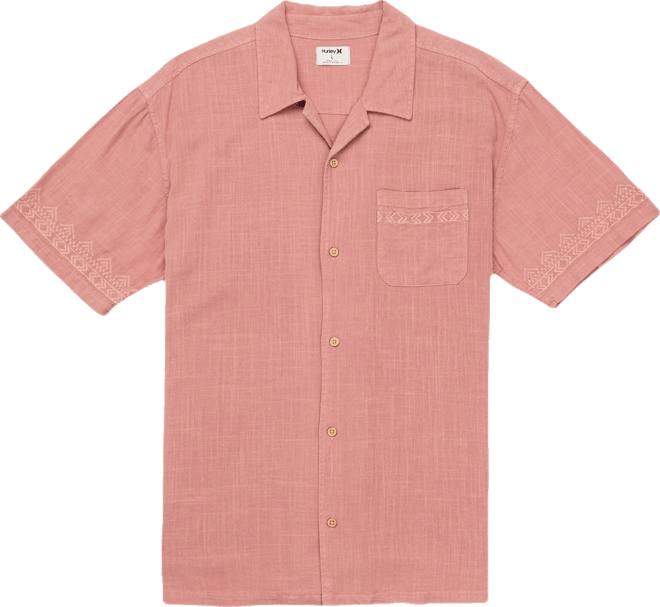 Men's Laguna Camp Embroidered Short Sleeve Shirt
