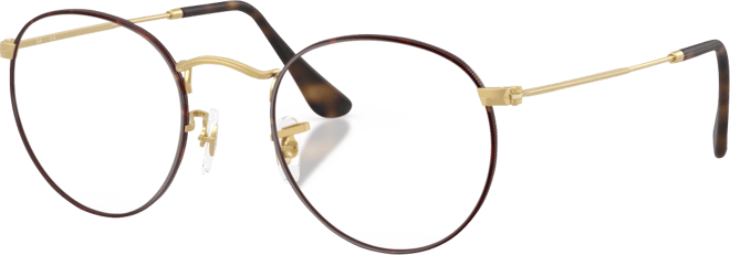 Unisex Round Metal Optics Eyeglasses, RB3447V