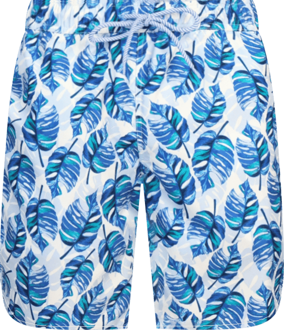Men's Tropical Leaves Swim Shorts