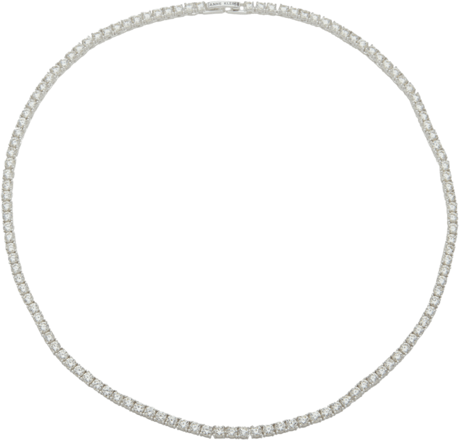 Crystal Tennis Style 16" Collar Necklace