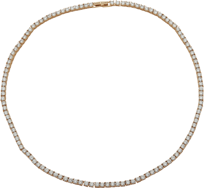 Crystal Tennis Style 16" Collar Necklace