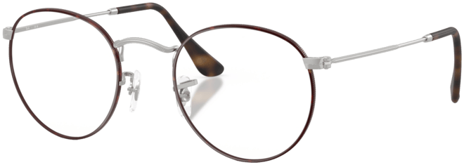 Unisex Round Metal Optics Eyeglasses, RB3447V