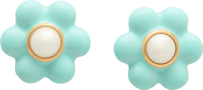 kate spade new york Gold-Tone Petal Puff Floral Stud
