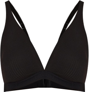 Women's Cabana Cotton Rib Plunge Bralette